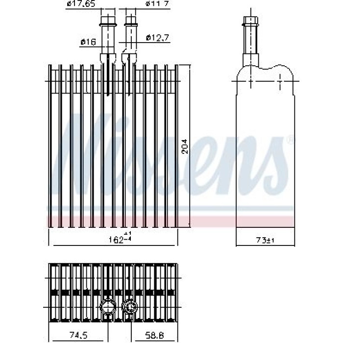 Nissens Klimaverdampfer PKW 92378 Nissens Klimaverdampfer PKW 92378