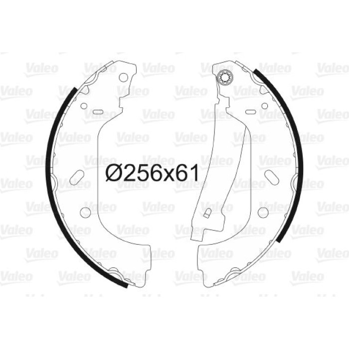 Valeo Bremsbacken 562552 Valeo Bremsbacken 562552