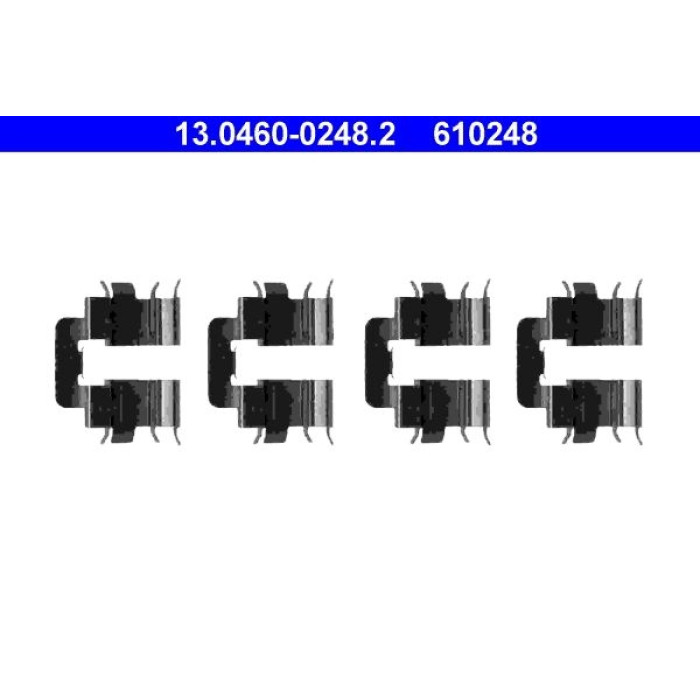 ATE Zubehörsatz Bremsbeläge 13.0460-0248.2 ATE Zubehörsatz Bremsbeläge 13.0460-0248.2