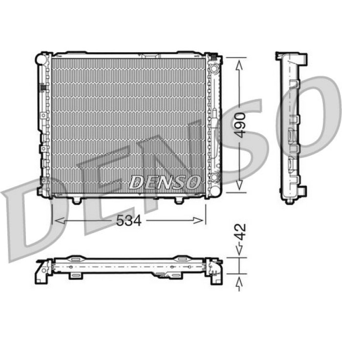 Denso Motorkühler DRM17032 Denso Motorkühler DRM17032
