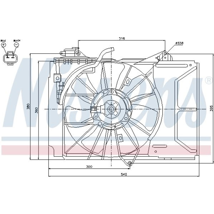 Nissens Kühlerlüfter PKW 85226 Nissens Kühlerlüfter PKW 85226