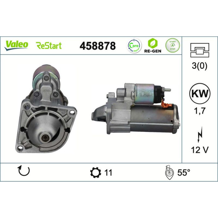Valeo Anlasser 458878 Valeo Anlasser 458878