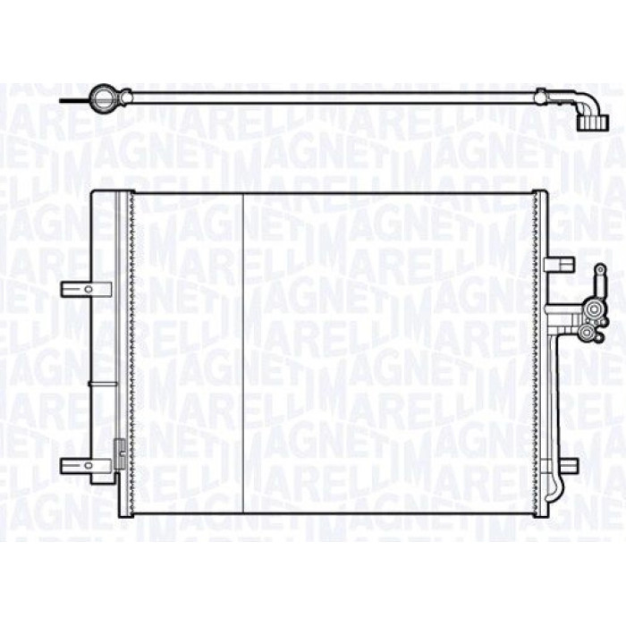 Magneti Marelli Klimakondensator 350203712000 Magneti Marelli Klimakondensator 350203712000
