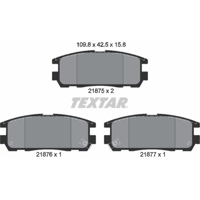 Textar Bremsbelagsatz 2187501
