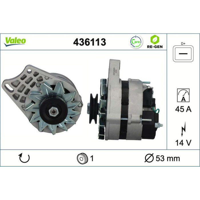 Valeo Lichtmaschine 436113 Valeo Lichtmaschine 436113