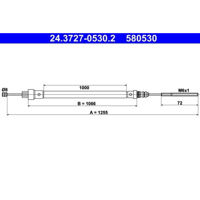 ATE Handbremsseil 24.3727-0530.2