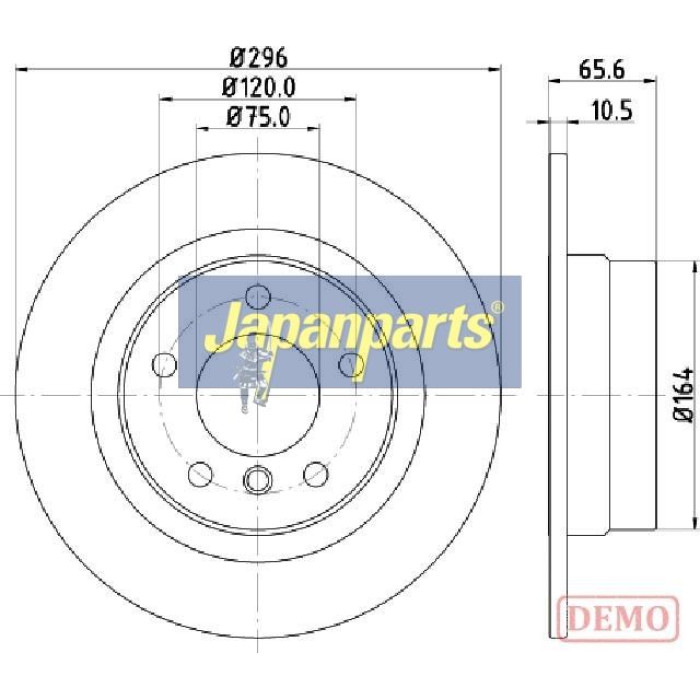 Japanparts Bremsscheibe DP-0102C Japanparts Bremsscheibe DP-0102C