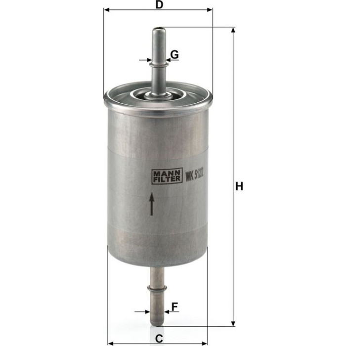 WK 512/2 MANN-FILTER Kraftstofffilter WK 512/2 WK 512/2 MANN-FILTER Kraftstofffilter WK 512/2