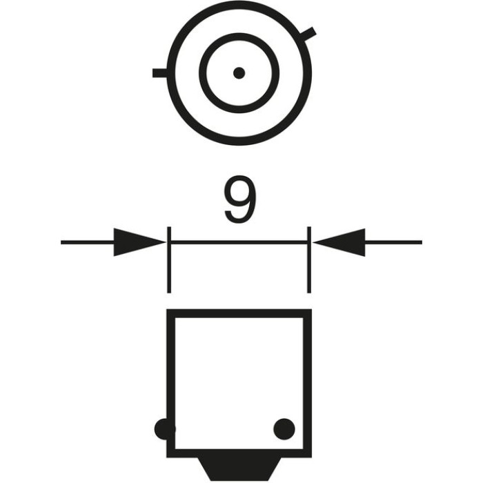 1987301035 Bosch H6W 12V 6W PURE LIGHT 1987301035