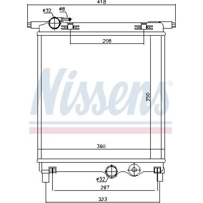 Nissens Wasserkühler PKW 65300 Nissens Wasserkühler PKW 65300
