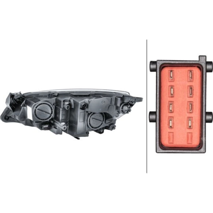 1EG 010 011-381 HELLA Hauptscheinwerfer 1EG 010 011-381