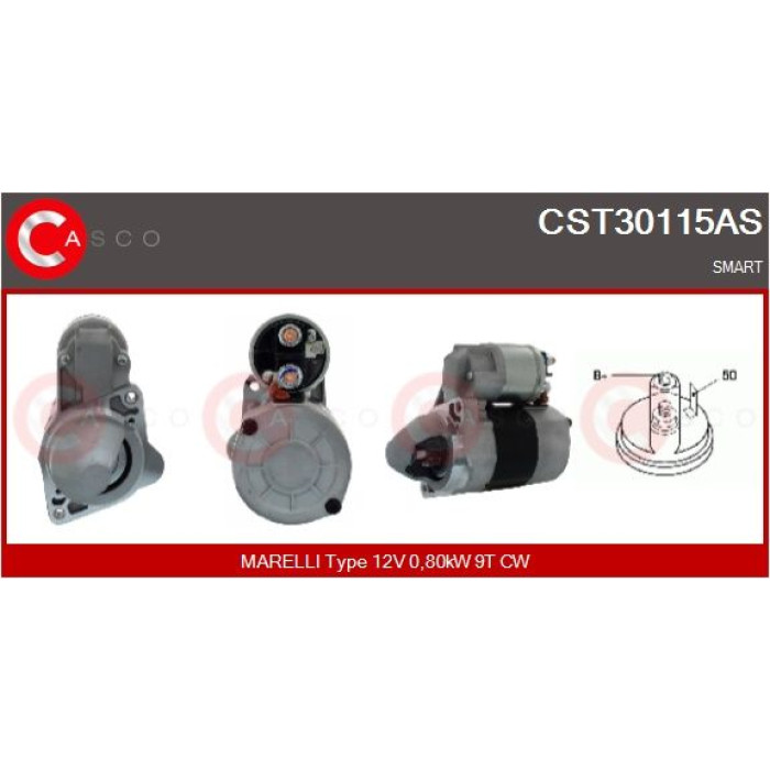 CASCO Anlasser CST30115AS CASCO Anlasser CST30115AS