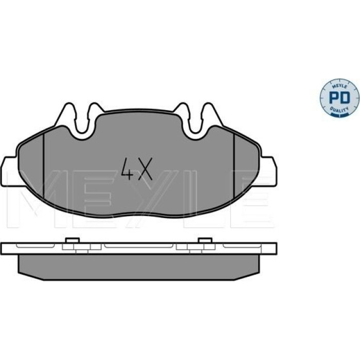 MEYLE Bremsbelagsatz Mercedes-Benz Vito/Viano 03- W639 025 240 0720/PD MEYLE Bremsbelagsatz Mercedes-Benz Vito/Viano 03- W639 025 240 0720/PD