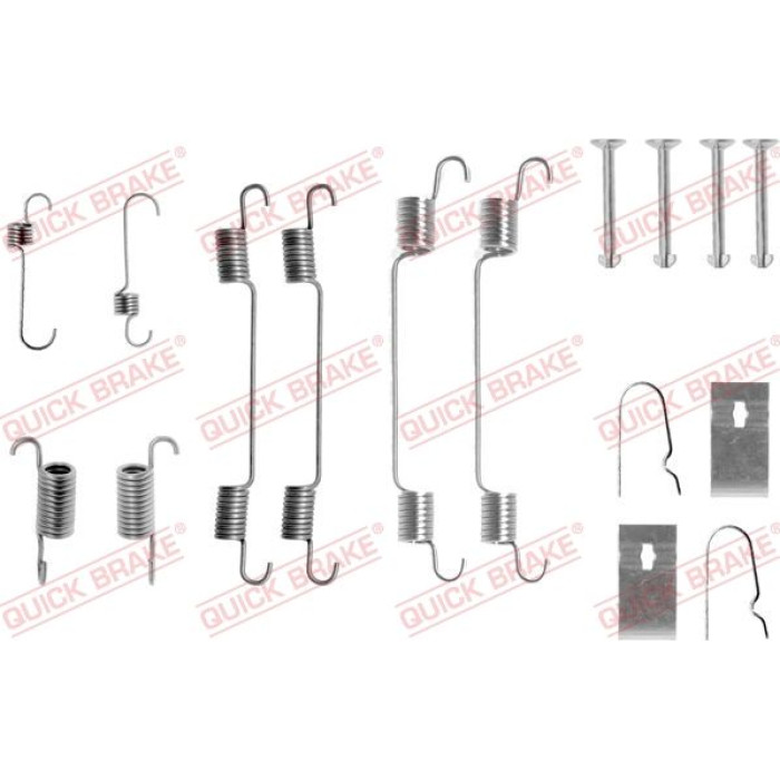 Quick Brake Montagesatz für Bremsbacken 105-0722 Quick Brake Montagesatz für Bremsbacken 105-0722