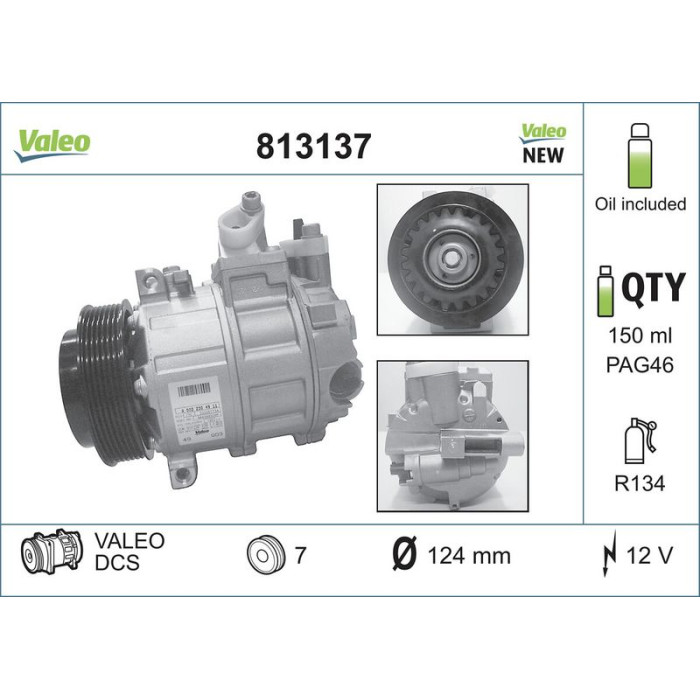 813137 Valeo Kompressor 813137 - (NEU) 813137 Valeo Kompressor 813137 - (NEU)