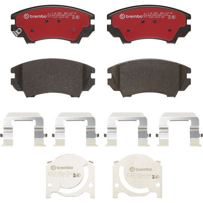 P 59 055X Brembo Xtra Bremsbelagsatz Vorderachse – P 59 055X – 142 x 62 x 19 mm – Bremssystem Mando – OE Nummer 13237751 P 59 055X Brembo Xtra Bremsbelagsatz Vorderachse – P 59 055X – 142 x 62 x 19 mm – Bremssystem Mando – OE Nummer 13237751