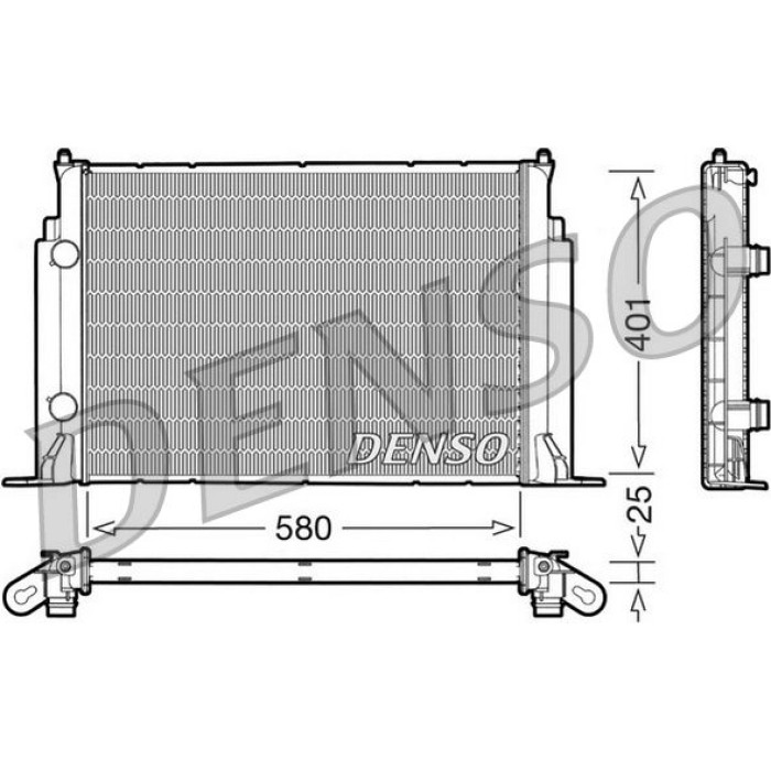Denso Motorkühler DRM09122 Denso Motorkühler DRM09122