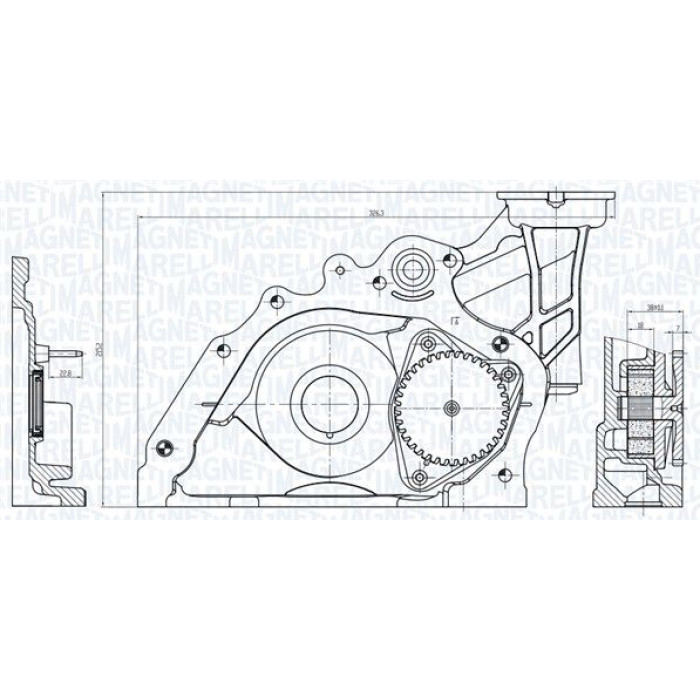 Magneti Marelli Ölpumpe 351516000124 Magneti Marelli Ölpumpe 351516000124