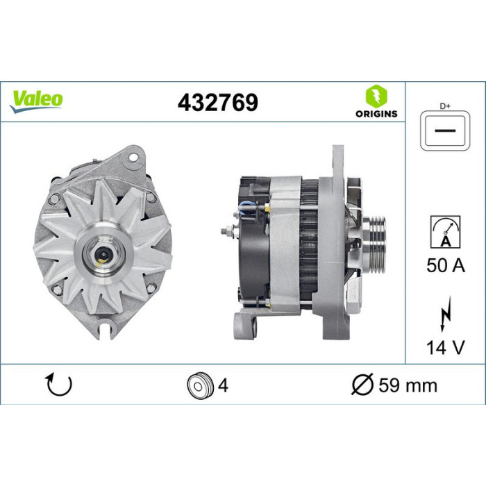 Valeo Lichtmaschine 432769 Valeo Lichtmaschine 432769