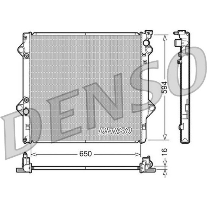 Denso Motorkühler DRM50036 Denso Motorkühler DRM50036
