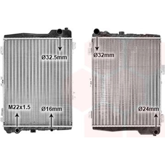 Van Wezel Motorkühler 03002040