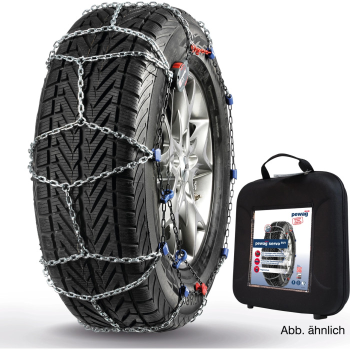 pewag servo suv RSV 76 Schneeketten für SUV & 4x4 – 3,55 mm Gliedstärke, 13 mm Kettenauftrag, automatische Nachspannung & Felgenschutz 4044065 pewag servo suv RSV 76 Schneeketten für SUV & 4x4 – 3,55 mm Gliedstärke, 13 mm Kettenauftrag, automatische Nachspannung & Felgenschutz 4044065