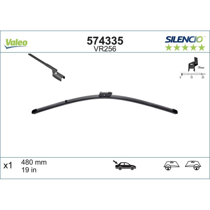 574335 Valeo VM256 Silencio X.TRM Heck 574335 574335 Valeo VM256 Silencio X.TRM Heck 574335