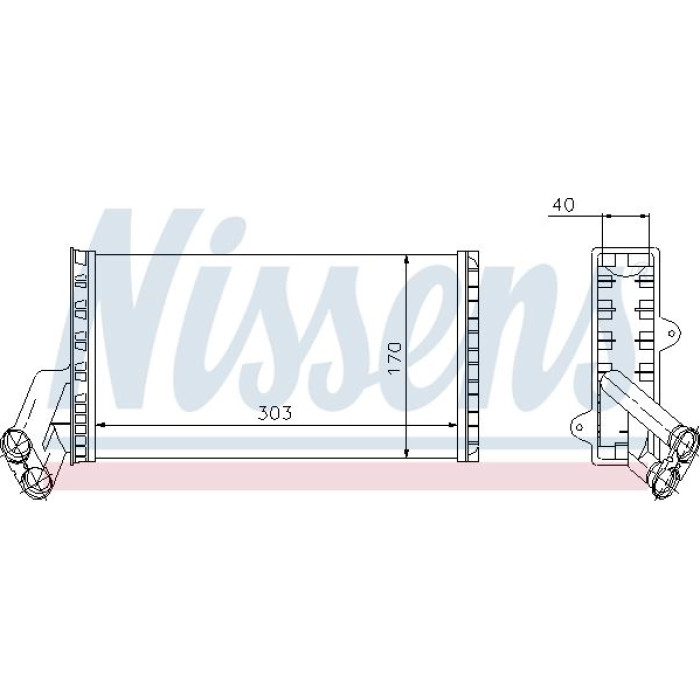 Nissens Heizungskühler PKW 71149 Nissens Heizungskühler PKW 71149