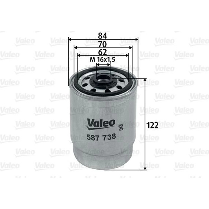 587738 Valeo Kraftstofffilter 587738 587738 Valeo Kraftstofffilter 587738