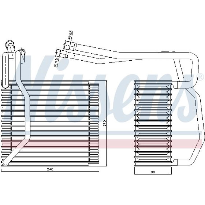 Nissens Klimaverdampfer PKW 92194 Nissens Klimaverdampfer PKW 92194