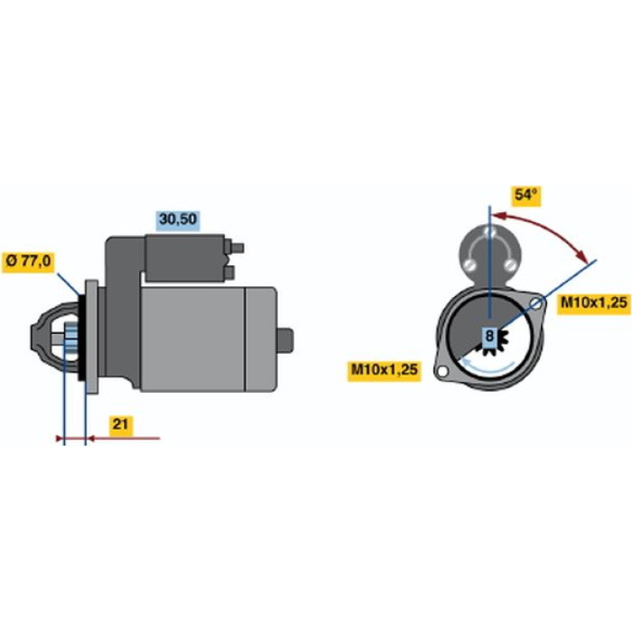 Bosch Starter 0 986 022 591 Bosch Starter 0 986 022 591