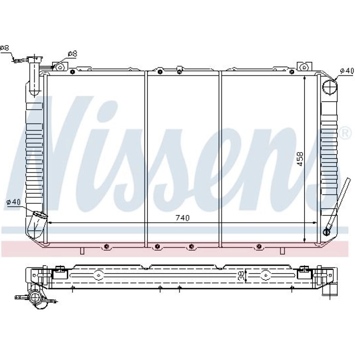 Nissens Wasserkühler PKW 67327 Nissens Wasserkühler PKW 67327