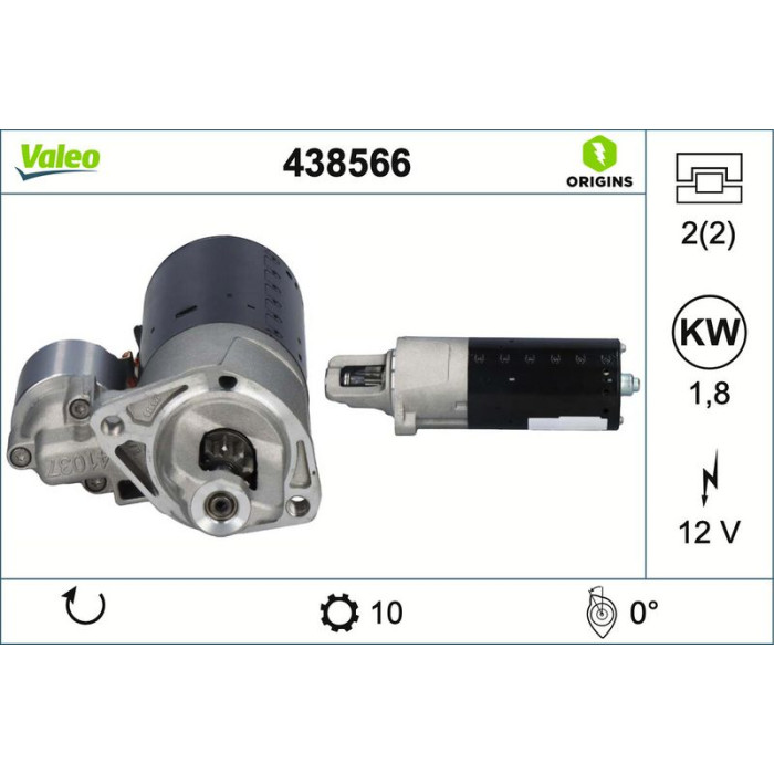 Valeo Anlasser 438566 Valeo Anlasser 438566