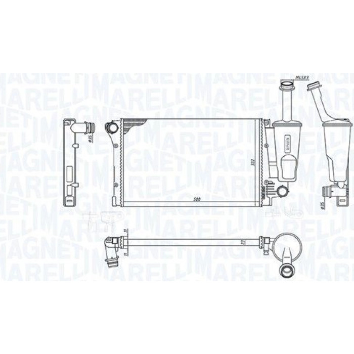 Magneti Marelli Motorkühler 350213381000 Magneti Marelli Motorkühler 350213381000