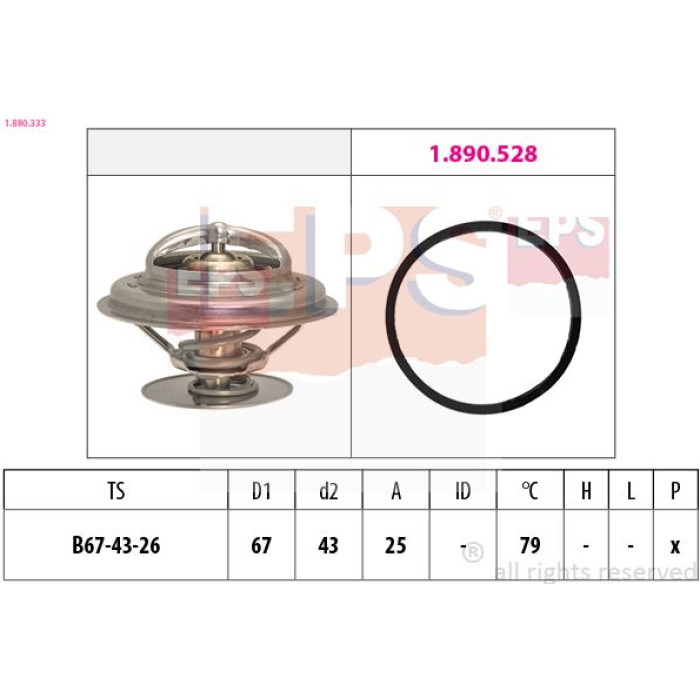 1.880.333 Thermostat, Kühlmittel 1.880.333 Thermostat, Kühlmittel