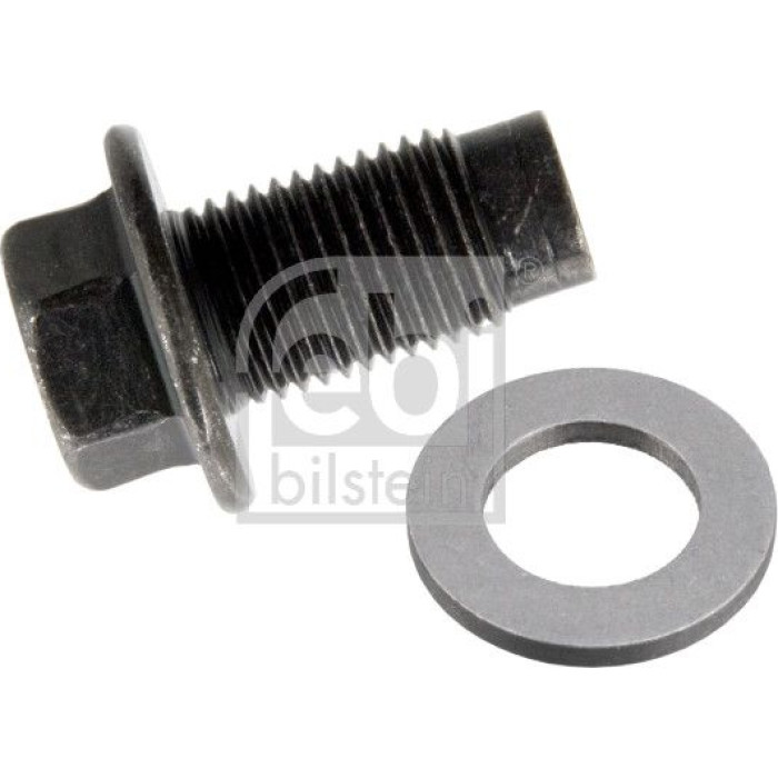 febi bilstein 172445 Ölablassschraube für Motor, mit Dichtring M12 x 1,25 – Gesamtlänge 31 mm, Länge unter Kopf 22 mm, Außensechskant, SW 14 mm, Stahl, Außendurchmesser 22 mm, OE 6822.ER S1 / 9004A-34015 S1 febi bilstein 172445 Ölablassschraube für Motor, mit Dichtring M12 x 1,25 – Gesamtlänge 31 mm, Länge unter Kopf 22 mm, Außensechskant, SW 14 mm, Stahl, Außendurchmesser 22 mm, OE 6822.ER S1 / 9004A-34015 S1