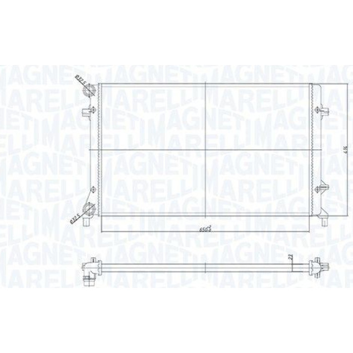 Magneti Marelli Motorkühler 350213853000 Magneti Marelli Motorkühler 350213853000