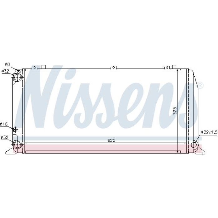 Nissens Wasserkühler PKW 60488 Nissens Wasserkühler PKW 60488