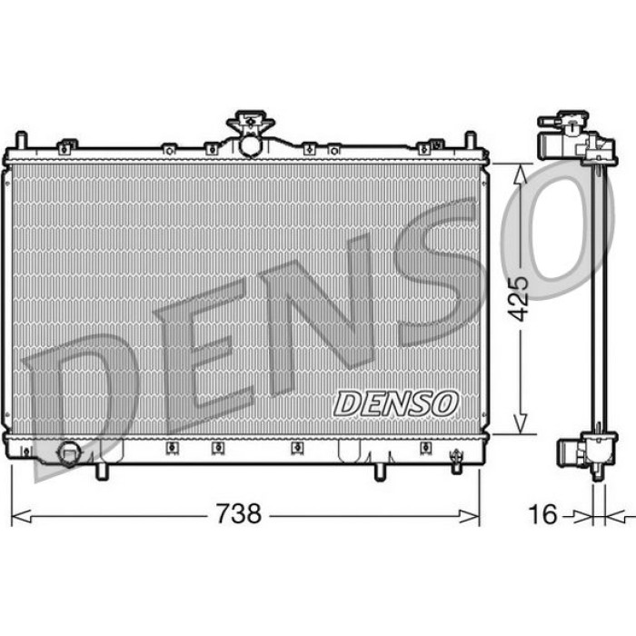 Denso Motorkühler DRM45012 Denso Motorkühler DRM45012