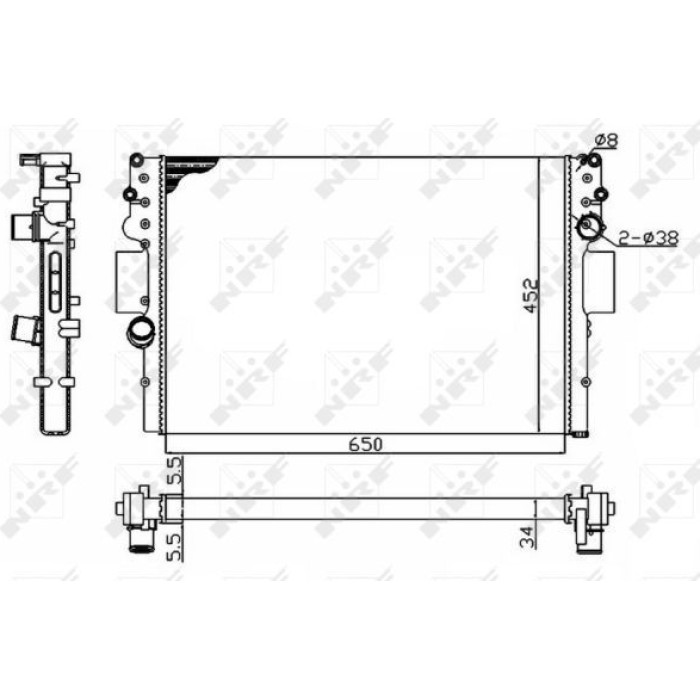 NRF Kühler 53614A NRF Kühler 53614A