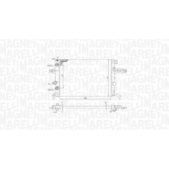 Magneti Marelli Motorkühler 350213192800 Magneti Marelli Motorkühler 350213192800