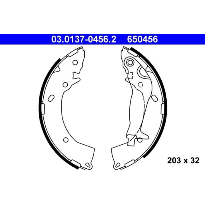 ATE Bremsbackensatz 03.0137-0456.2 ATE Bremsbackensatz 03.0137-0456.2