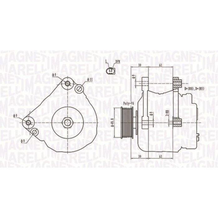 Magneti Marelli Lichtmaschine 063731729010