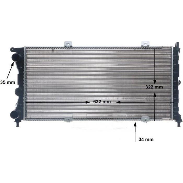 MAHLE Kühler, Motorkühlung CR 489 000S MAHLE Kühler, Motorkühlung CR 489 000S