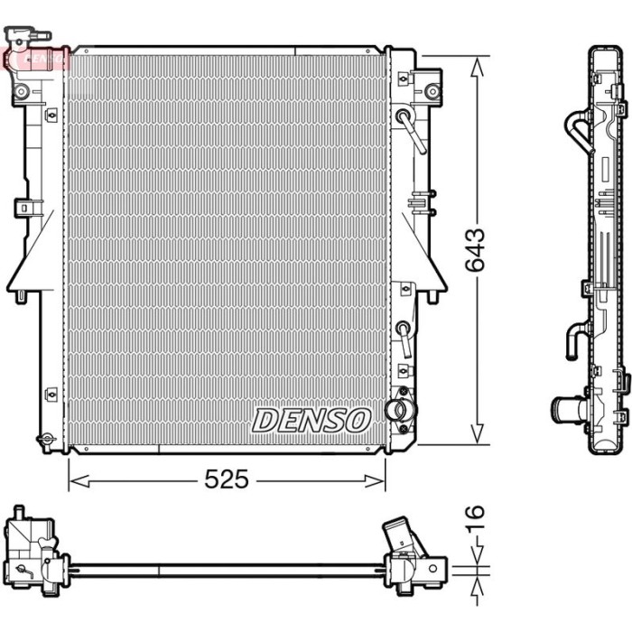 Denso Motorkühler DRM45055 Denso Motorkühler DRM45055