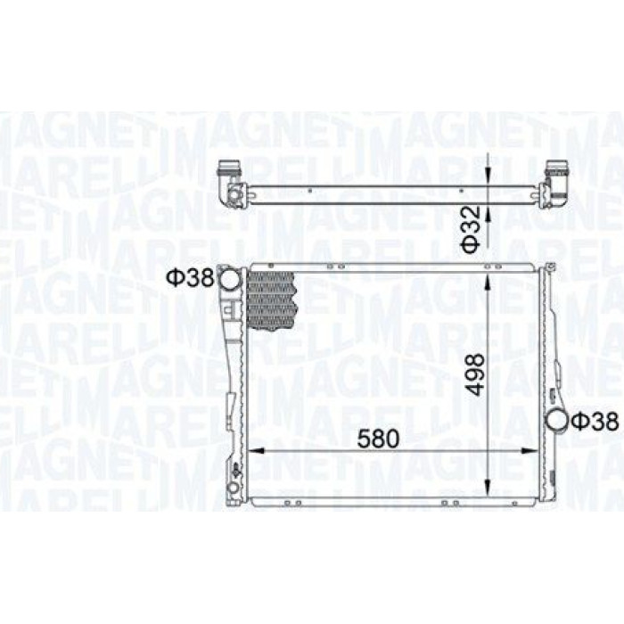 Magneti Marelli Motorkühler BM1636 Magneti Marelli Motorkühler BM1636