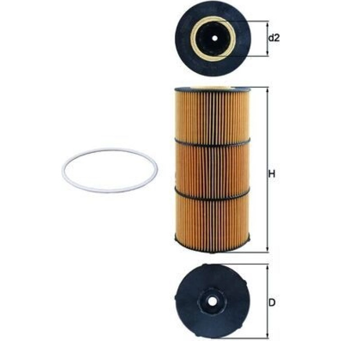 Mahle Original Ölfilter OX 832D Mahle Original Ölfilter OX 832D
