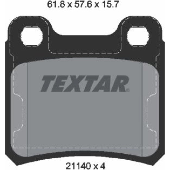 Textar Bremsbelagsatz 2114001 Textar Bremsbelagsatz 2114001