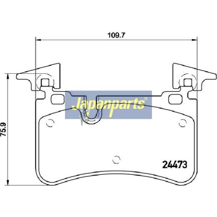 Japanparts Bremsbeläge PP-0506AF Japanparts Bremsbeläge PP-0506AF