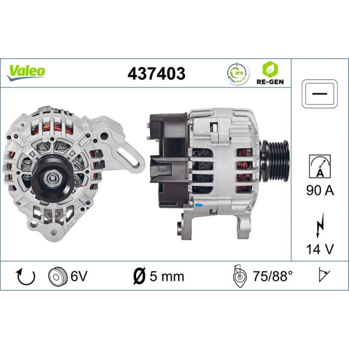 Valeo Lichtmaschine 437403 Valeo Lichtmaschine 437403